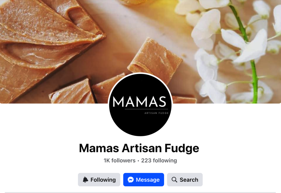 Mama's Fudge Facebook Page